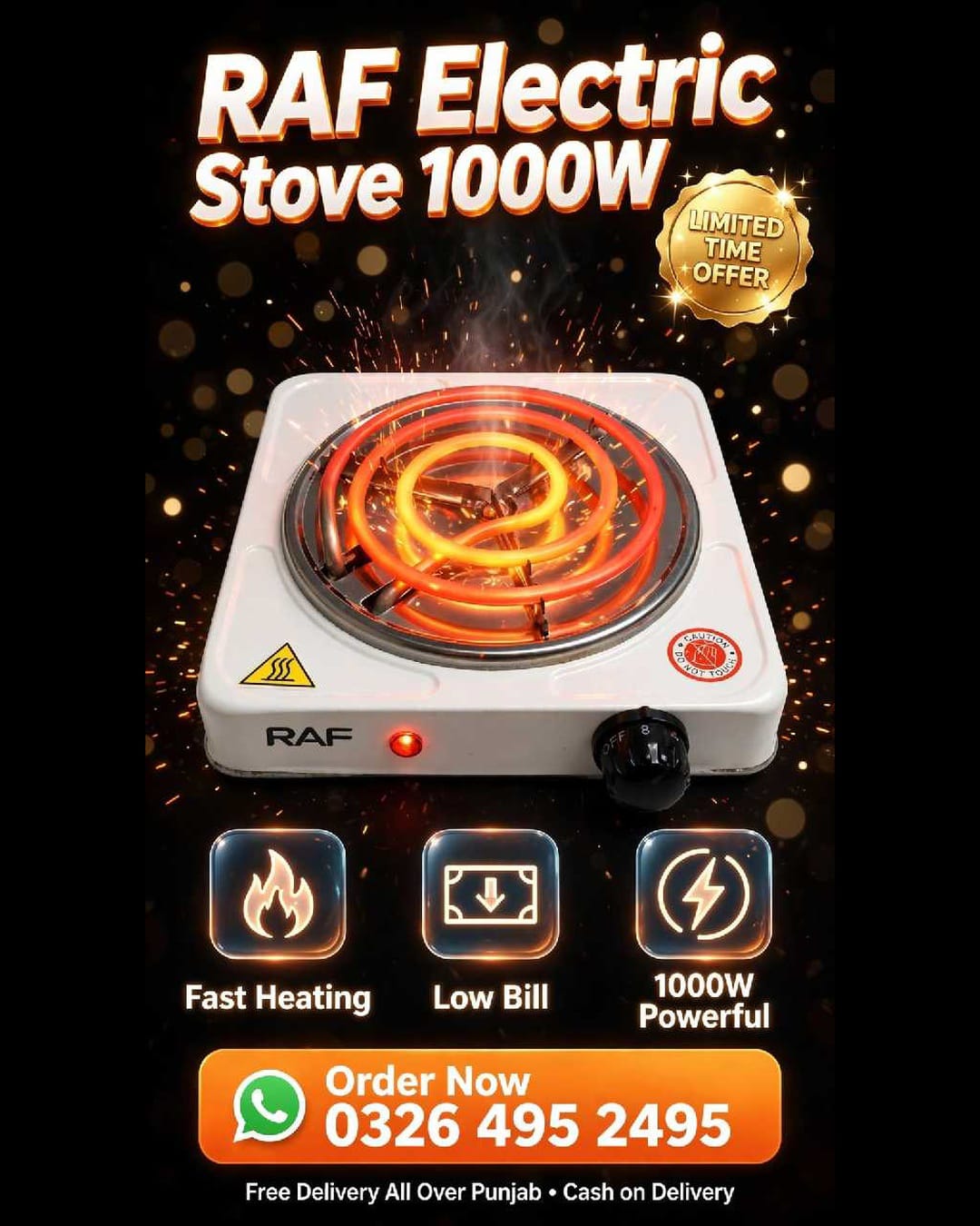 Rav Electric stove 1000W