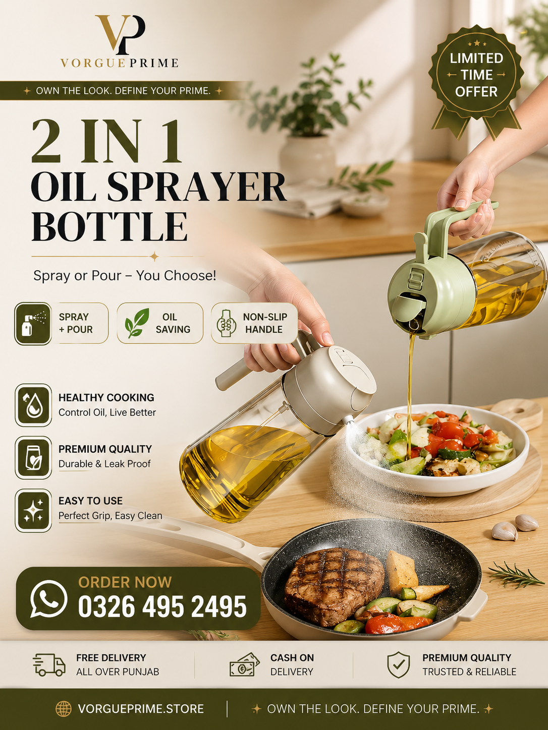 2-in-1 Oil Spray Jug