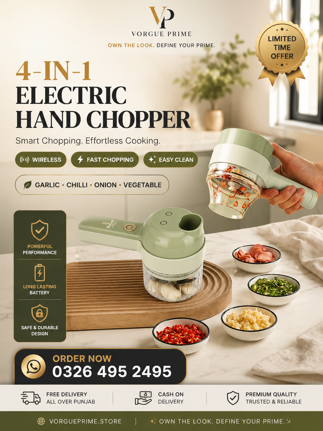 4-in-1 Electric Hand chopper